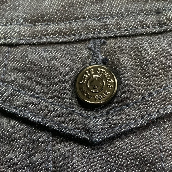 𝅺Kate Spade BROOME STREET ROSE FLORAL DARK JEAN DENIM JACKET - Picture 5 of 10